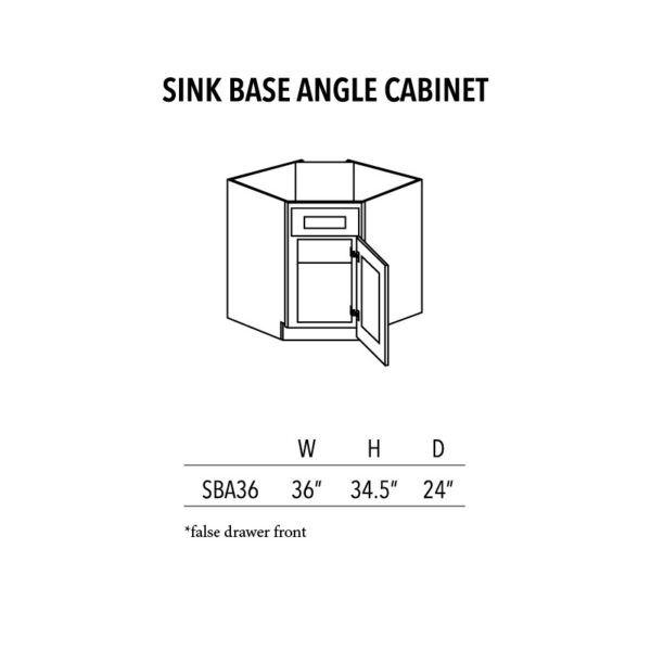 AVC Sink Base Angle Cabinet