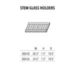 Jade Green Shaker Stem Glass Holders - Image 2