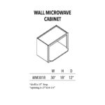 Jade Green Shaker Wall Microwave Cabinet - Image 2