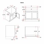 Jade Green Shaker Farm Sink Base Cabinet - Image 4
