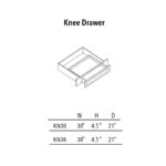 Jade Green Shaker Knee Drawer - Image 3