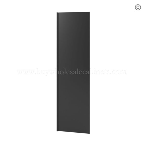 106 slim black shaker refrigerator end panel