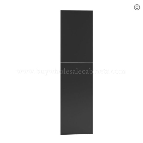 107 slim black shaker tall decorative door panel