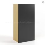 Slim Black Shaker 36"H Single Door Wall Cabinet - Image 2