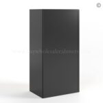 Slim Black Shaker 36"H Single Door Wall Cabinet