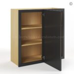 Slim Black Shaker Blind Corner Wall Cabinet - Image 3