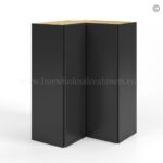 Slim Black Shaker Easy Reach Wall Cabinet