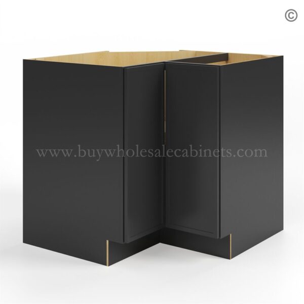 52 slim black shaker easy reach base cabinet closed finish side ERB36 1