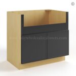 Slim Black Shaker Farmhouse Sink Base - Image 2