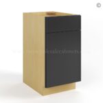 Slim Black Shaker Trash Base Cabinet - Image 2
