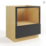 Slim Black Shaker Microwave Base Cabinet - Image 2