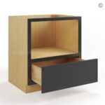 Slim Black Shaker Microwave Base Cabinet - Image 3