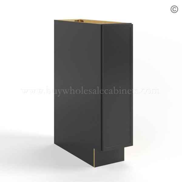 65 slim black shaker spice bull case cabinet closed finish side SPB9