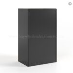 Slim Black Shaker 30"H Single Door Wall Cabinet