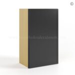 Slim Black Shaker 30"H Single Door Wall Cabinet - Image 2