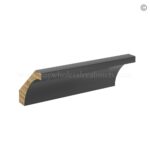 Slim Black Shaker Crown Moulding
