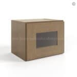 Rustic Wood Shaker 12 H Single Door Wall Cabinet with Glass Door