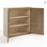 Rustic Wood Shaker 30" H Double Door Wall Cabinet - Image 3