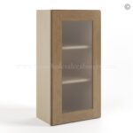 Rustic Wood Shaker 36" H Single Door Wall Cabinet with Glass Door - Image 2