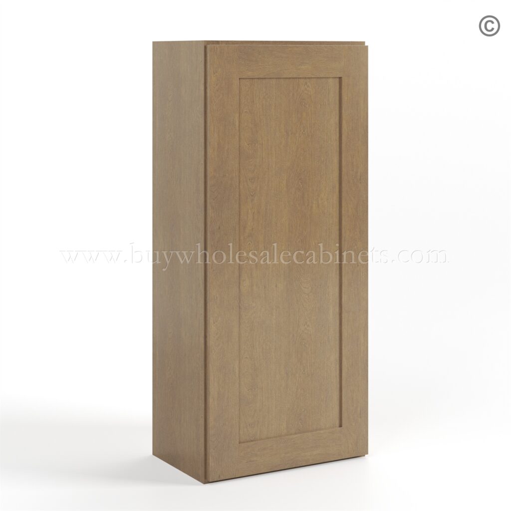 Rustic Wood Shaker 42 H Single Door Wall Cabinet