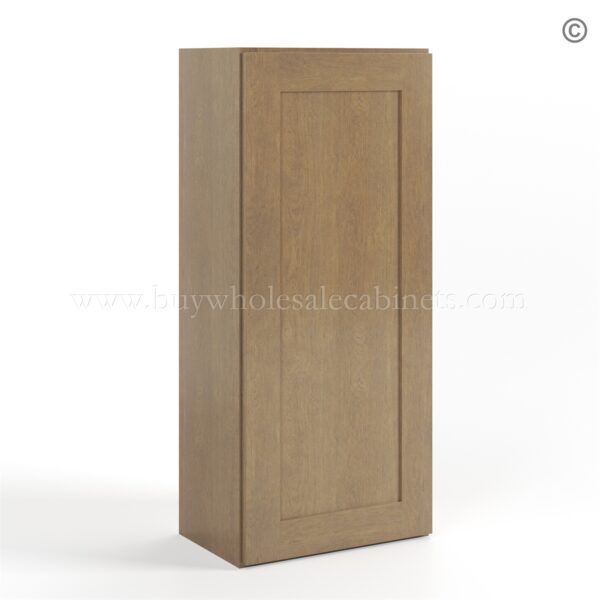 Rustic Wood Shaker 42 H Single Door Wall Cabinet