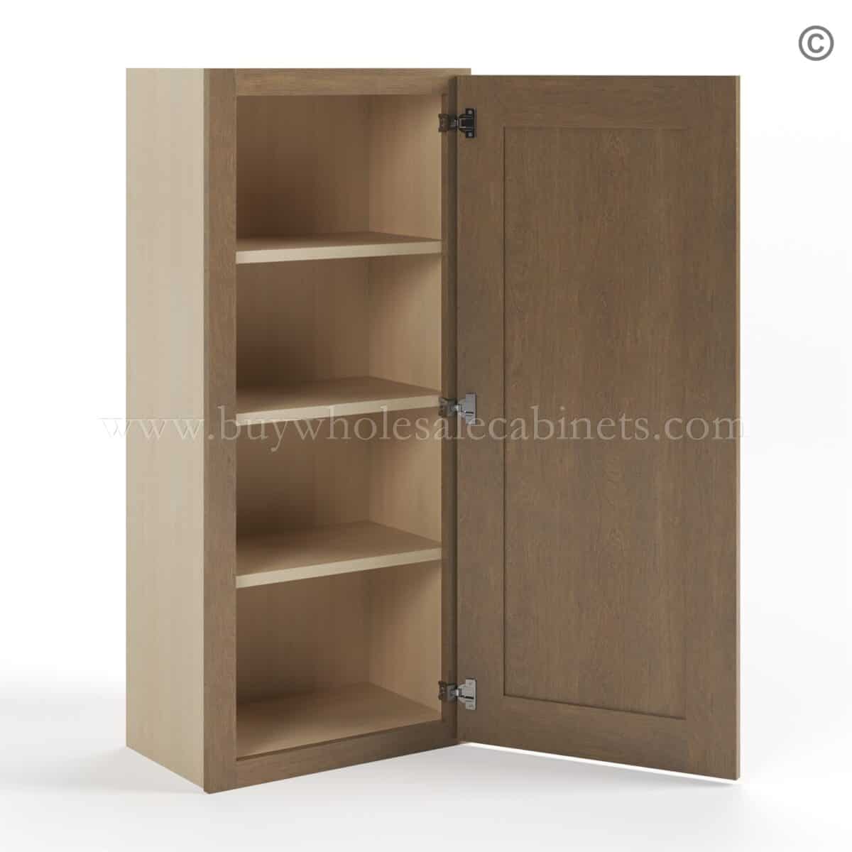 Rustic Wood Shaker 42" H Single Door Wall Cabinet - Image 3