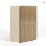 Rustic Wood Shaker 24" Diagonal Corner Wall Cabinet - Image 2