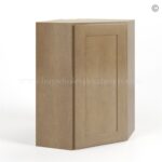 Rustic Wood Shaker 24 Diagonal Corner Wall Cabinet