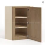 Rustic Wood Shaker 24" Diagonal Corner Wall Cabinet - Image 3