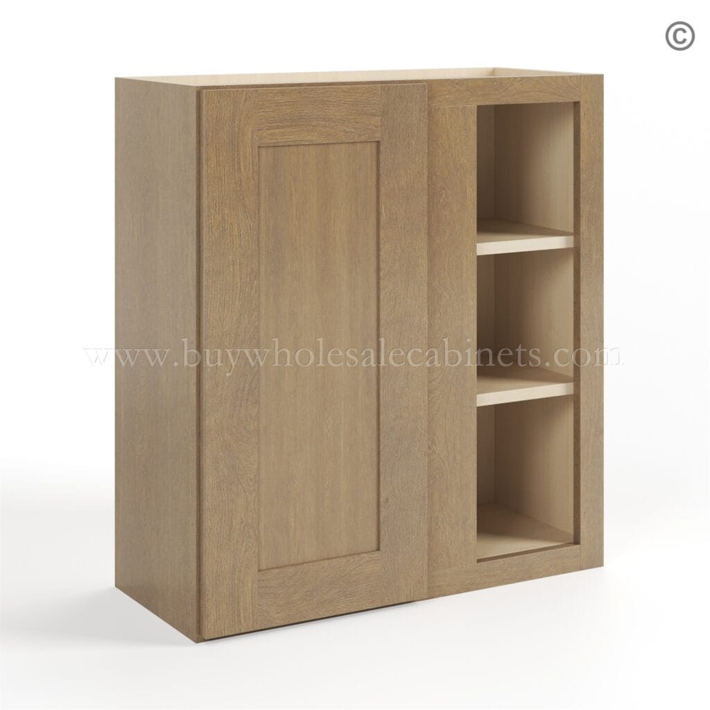 Rustic Wood Shaker 30 H Wall Blind Cabinet