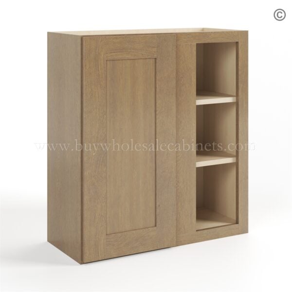 Rustic Wood Shaker 30 H Wall Blind Cabinet