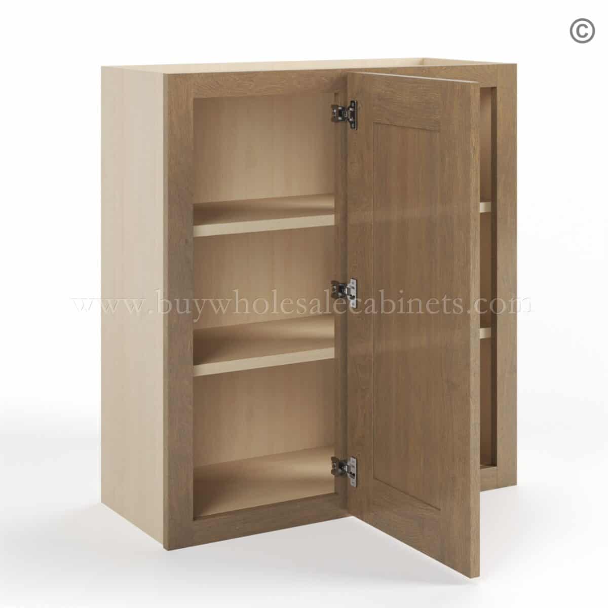 Rustic Wood Shaker 30" H Wall Blind Cabinet - Image 3