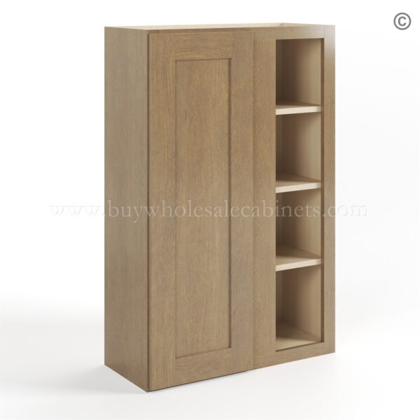 Rustic Wood Shaker 42 H Wall Blind Cabinet