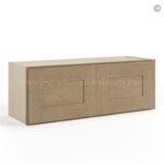 Rustic Wood Shaker 12" H Double Door Wall Cabinet - Image 2