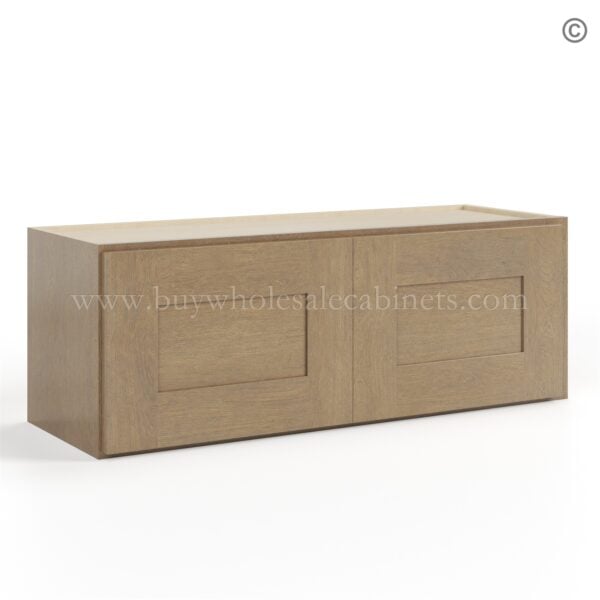 Rustic Wood Shaker 12 H Double Door Wall Cabinet