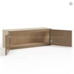 Rustic Wood Shaker 12" H Double Door Wall Cabinet - Image 3