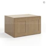 Rustic Wood Shaker 33 W Refrigerator Wall Cabinet 24 Deep