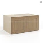 Rustic Wood Shaker 36" W Refrigerator Wall Cabinet 24" Deep - Image 2