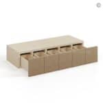 Rustic Wood Shaker Wall Spice Drawer - Image 3
