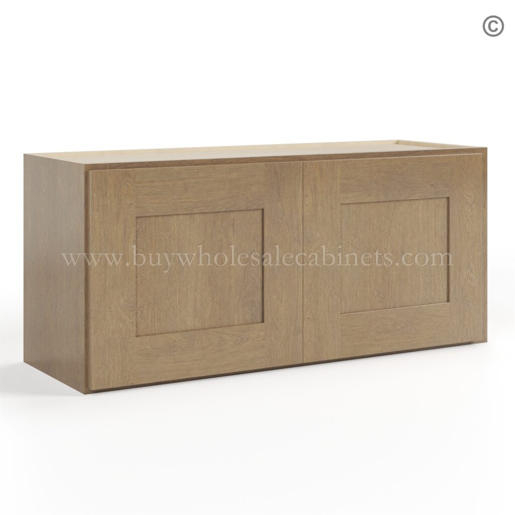 Rustic Wood Shaker 15 H Double Door Wall Cabinet
