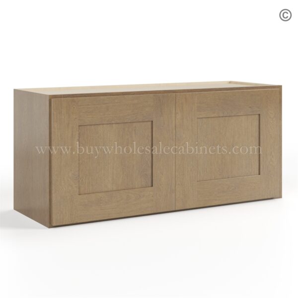 Rustic Wood Shaker 15 H Double Door Wall Cabinet