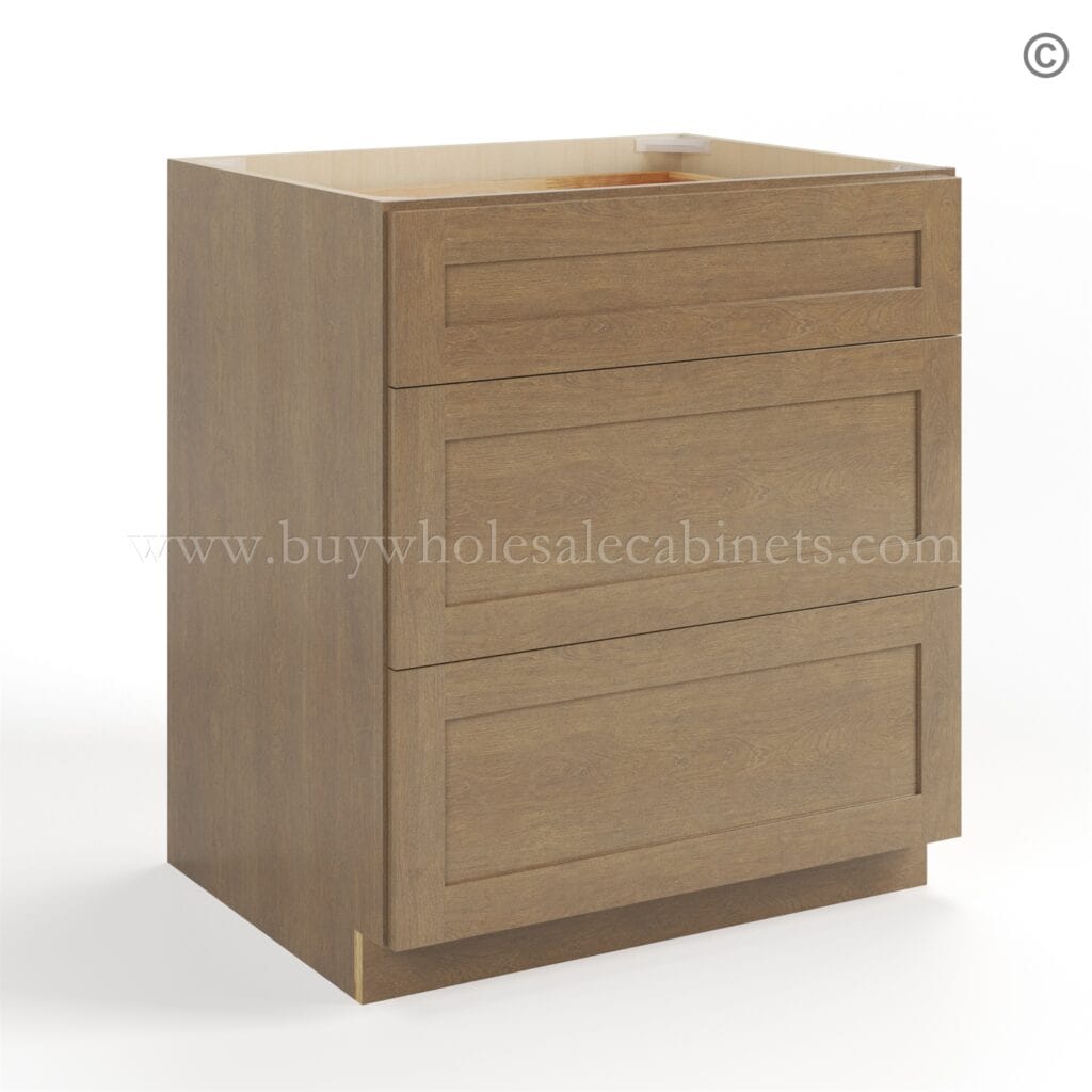 Rustic Wood Shaker Drawer Base