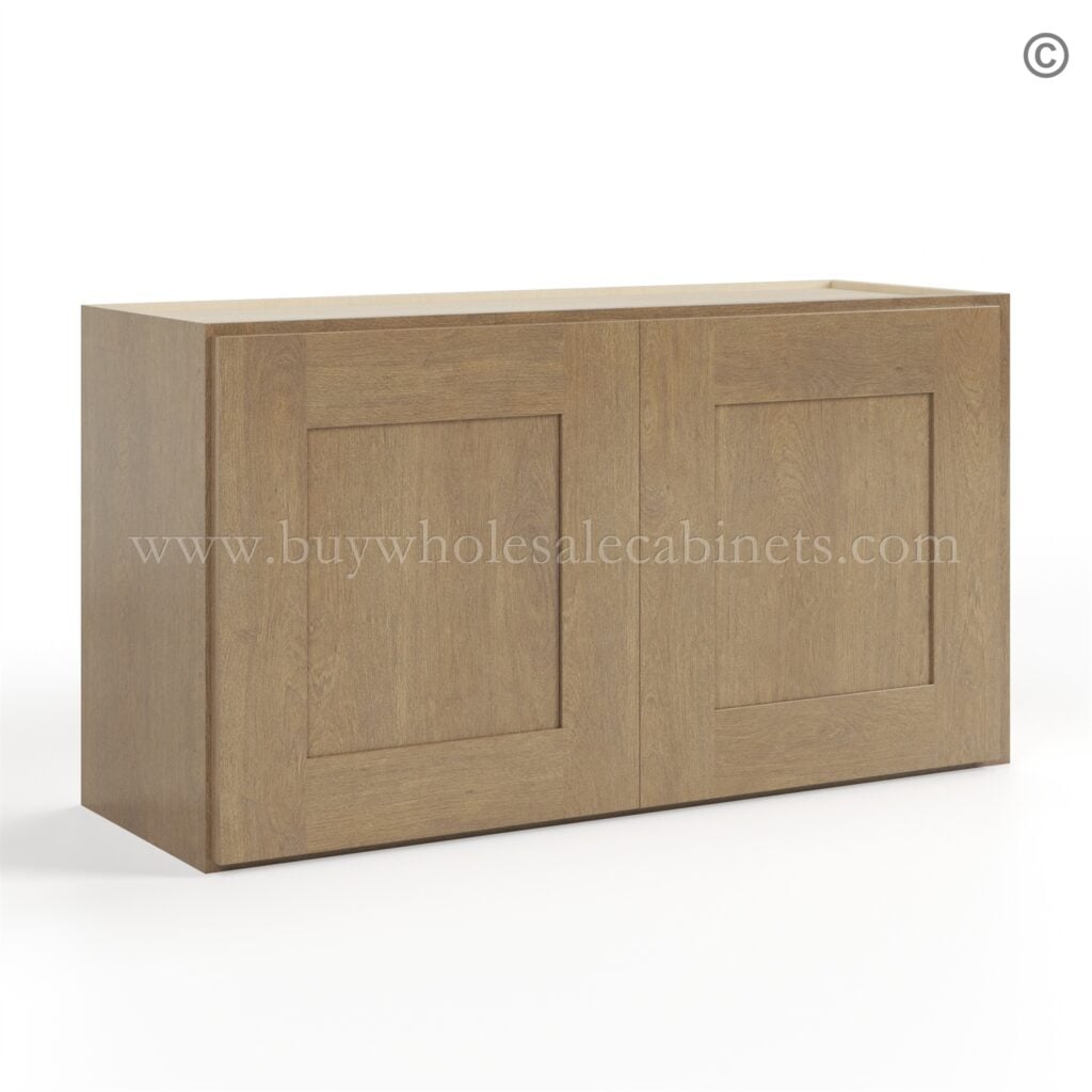 Rustic Wood Shaker 18 H Double Door Wall Cabinet