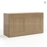 Rustic Wood Shaker 18 H Double Door Wall Cabinet