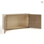 Rustic Wood Shaker 18" H Double Door Wall Cabinet - Image 3