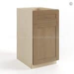 Rustic Wood Shaker Document File Base Cabinet - Image 2