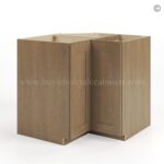 Rustic Wood Shaker Easy Reach Base Cabinet