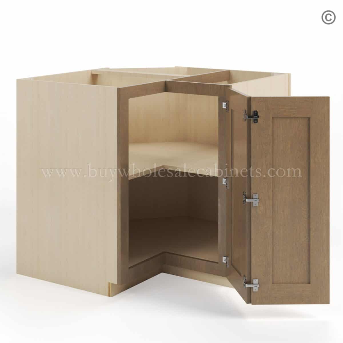 Rustic Wood Shaker Easy Reach Base Cabinet - Image 3