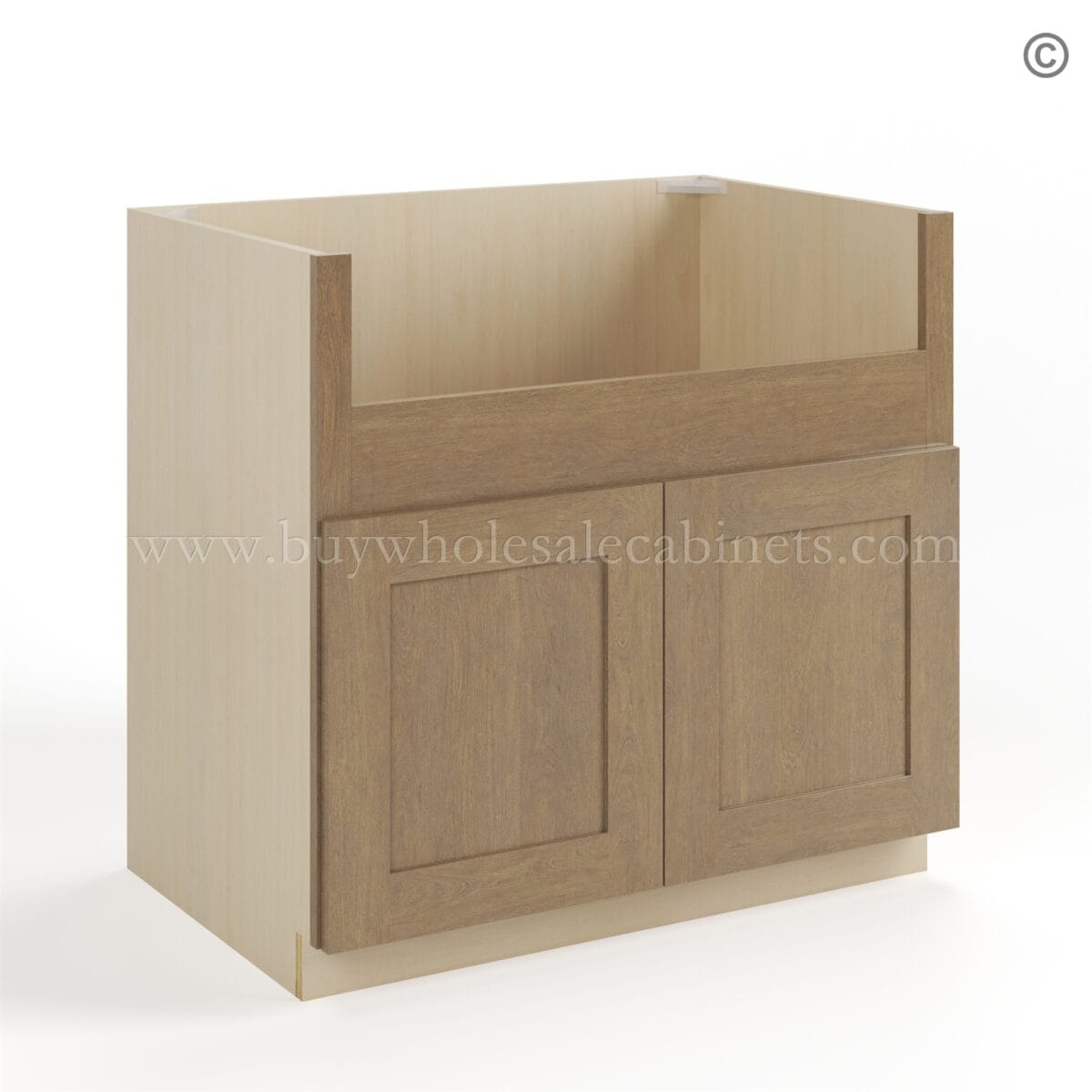 Rustic Wood Shaker Farmhouse Sink Base - Image 2