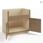 Rustic Wood Shaker Farmhouse Sink Base - Image 3